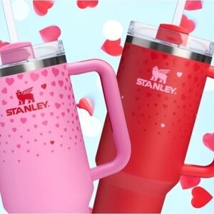Stanley Ruby Hearts Flowstate Quencher Tumbler